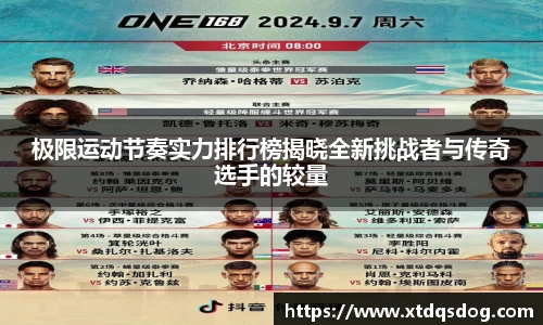 极限运动节奏实力排行榜揭晓全新挑战者与传奇选手的较量